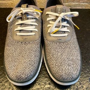 Cole Haan Mens ZeroGrand Generation Glacier Grey Knit Sneaker Size 10 - EUC!
